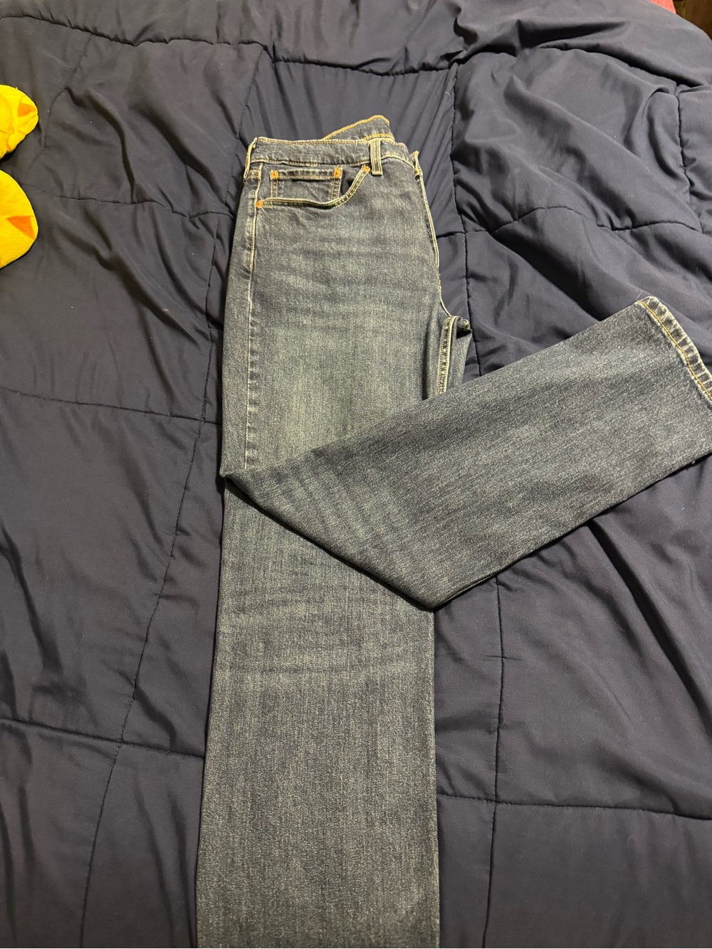 Levi's Men's Bootcut Jeans in Dark Blue Wash